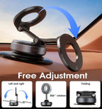 MagStik™ Magnetic Vacuum Phone Mount – Secure 360° Grip