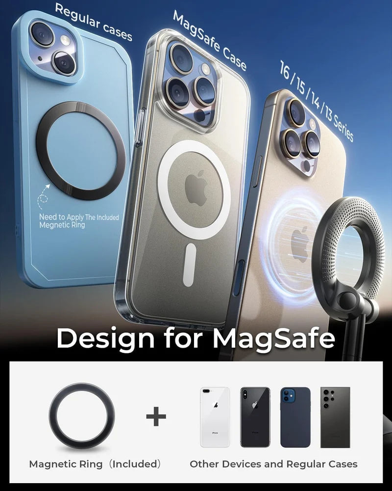 MagStik™ Magnetic Vacuum Phone Mount – Secure 360° Grip