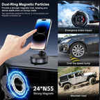 MagStik™ Magnetic Vacuum Phone Mount – Secure 360° Grip