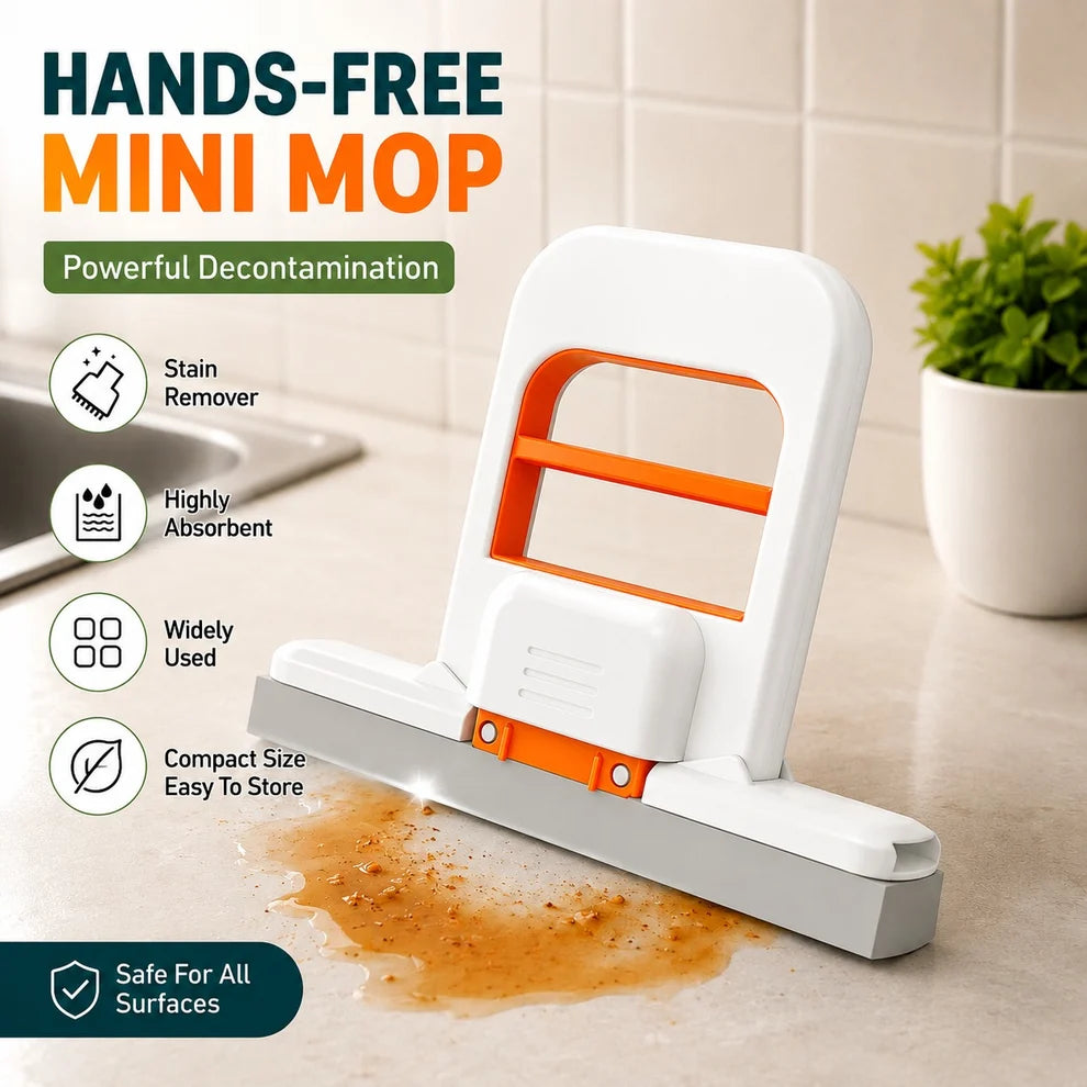 Mini Mop – Foldable Hands-Free Cleaner for Quick Messes