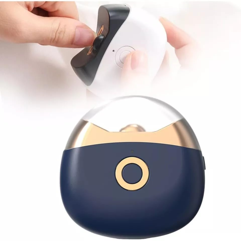 Portable Electric Nail Clipper & Polisher with LED Light