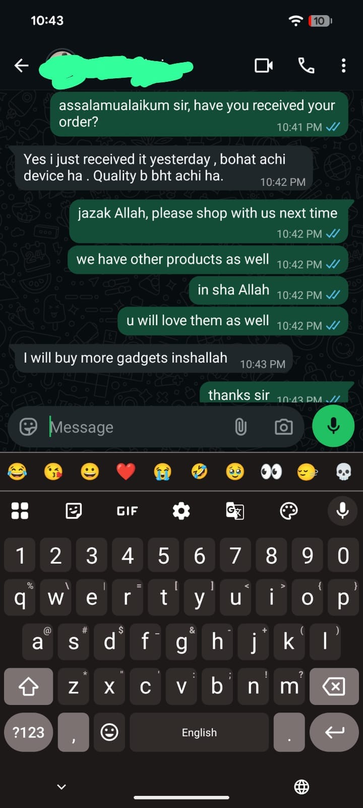 The Gadget Store customer review